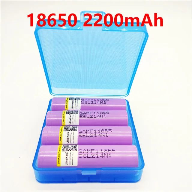 4 шт. liitokala lii-22MF1 для LG MF1 18650 2200 мАч Батарея 3 7 В ICR 18650MF1 10A выгрузки Перезаряжаемые