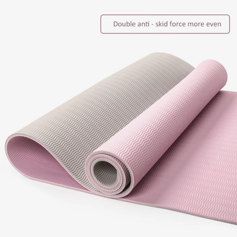 

TPE yoga mat fitness mat widened thickened lengthened beginners tasteless non-slip yoga mat high-density dance mat