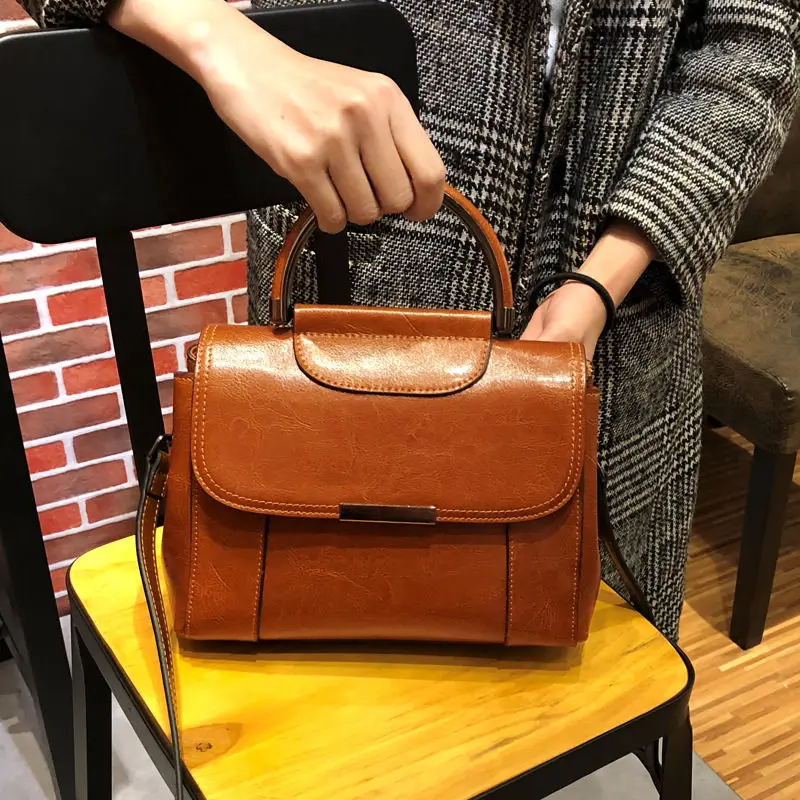 

RanHuang Women Cow Leather Handbags 2019 Fashion Handbags Ladies Genuine Leather Shoulder Bags bolsa feminina A1495