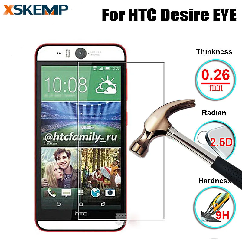 XSKEMP для HTC Desire EYE M910x прозрачное антибликовое закаленное стекло Взрывозащищенная