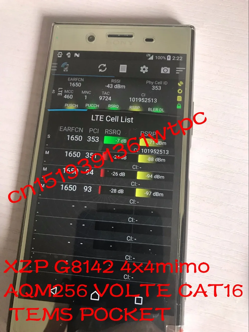 DHL+ идеальная стабильная Лицензия+ XZP G8141 Tems pocket17.2+ VOLTE+ 4x4MIMO+ 256QAM+ 3CC+ 4CC тестирование