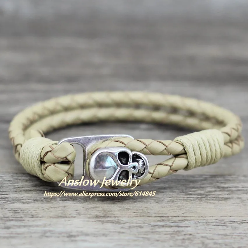 Anslow классический панк рок череп голова скелета унисекс Мужчины Женщины