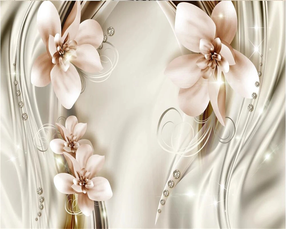 Фотообои Beibehang на заказ фоновые обои для гостиной с большими фресками белыми