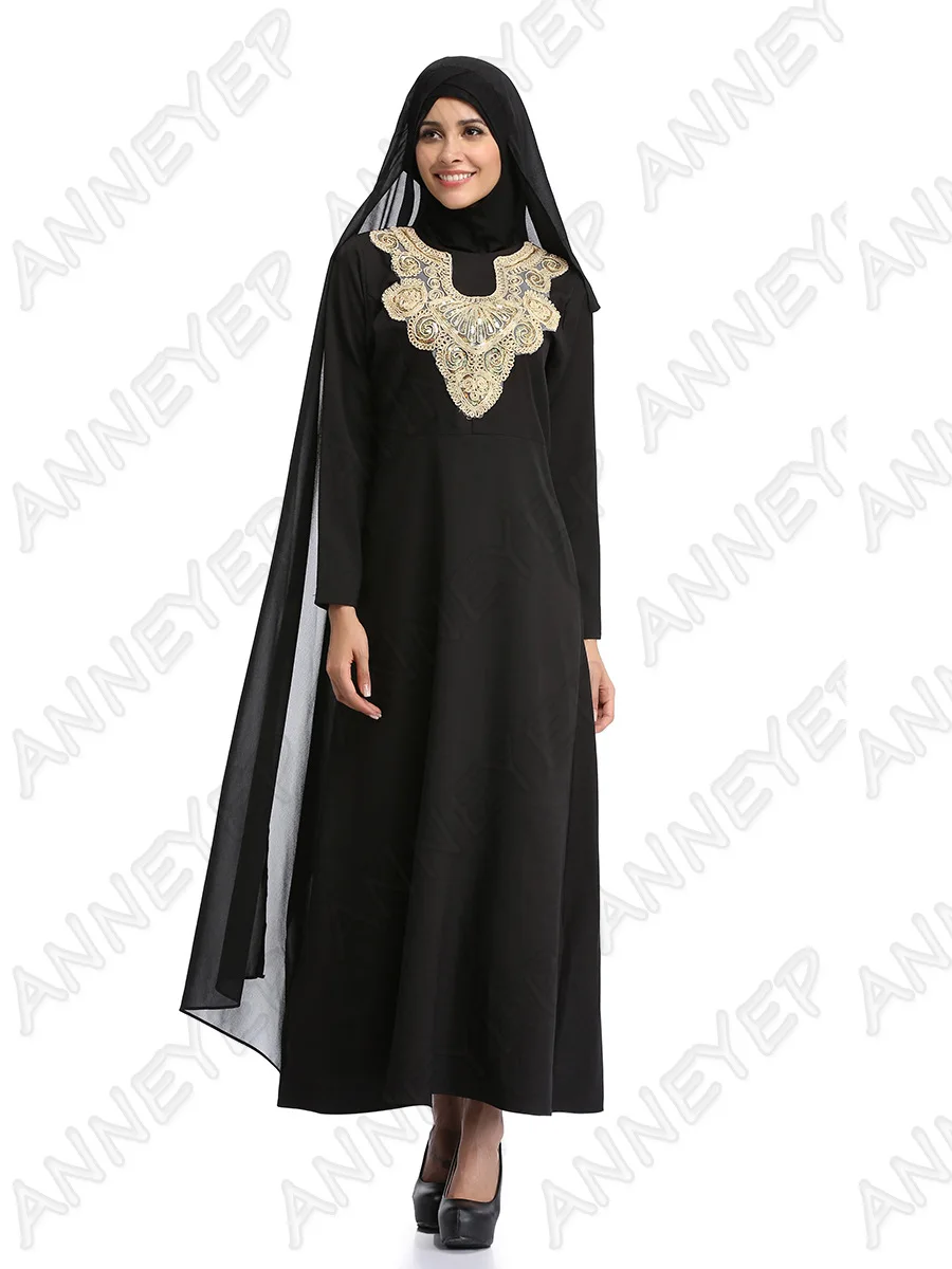 2017 Модный черный женский халат с вышивкой летняя длинная Модная одежда длинными