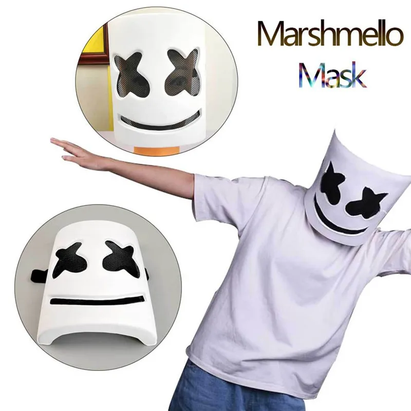 DJ шлем мarshmello музыкальный фестиваль Зефир маска на голову Новинка костюм