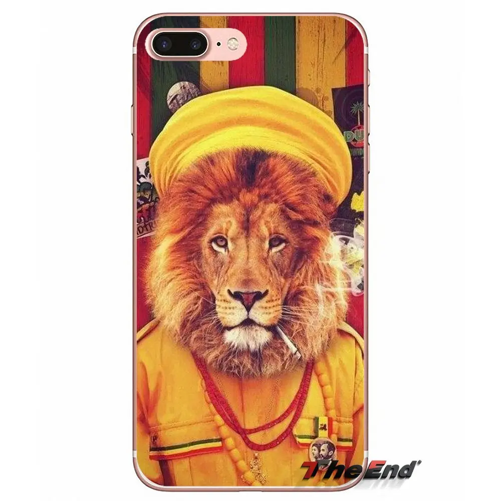 Мягкий ТПУ чехол для Huawei G7 G8 Ascend P7 P8 P9 Lite Honor 4C 5X 5C 6X Mate 7 8 9 Y3 Y5 Y6 II Pro rasta lion рэгги Боб