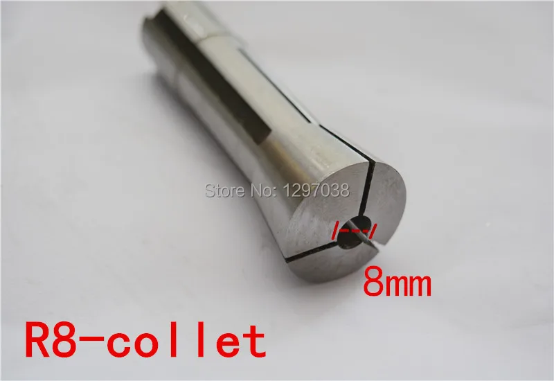 

1pcs R8 Collet Socket Clamp Diameter 8mm Metric Size Draw Bar M12 Suit for R8 Collet Chuck Holder
