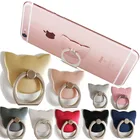 Sara NELL кошачье ухо, 360 градусов, кольцо на палец, подставка для смартфона, держатель для мобильного телефона, подставка для iPhone Huawei, все смартфоны