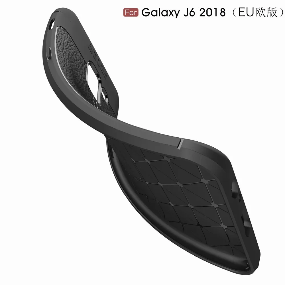 Чехол для телефона Samsung Galaxy J6 2018 Роскошный чехол из ТПУ и силикона искусственной