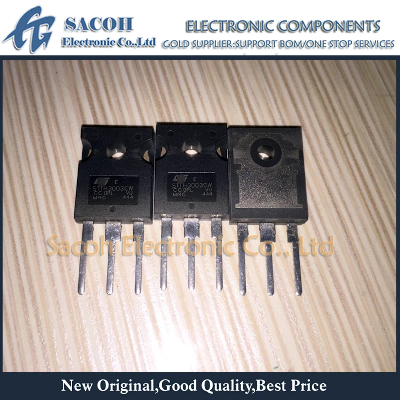 

New Original 10PCS/Lot STTH3003CW or STTH30R03CW STTH30W03CW STTH3002CW STTH3002C STTH30W02CW TO-247 30A300V Fast Recovery Diode