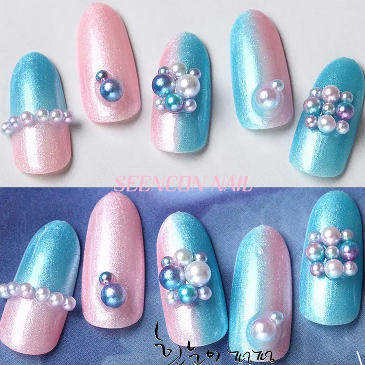 Японские украшения для ногтей шар полный круг/искусственный градиент Волшебная