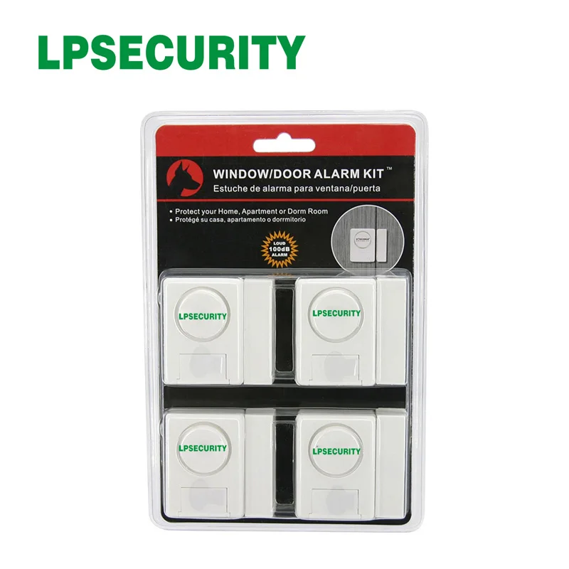 Economic Mini Magnetic Triggered Window/Door Alarm Kit Loud 100dB alarm Simple peel and stick installation | Безопасность и защита
