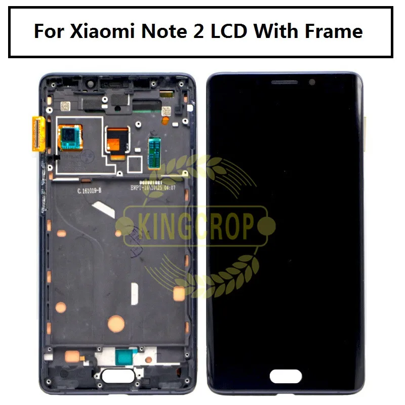 Для 5," FHD Xiaomi Mi Note 2 ЖК-дисплей кодирующий преобразователь сенсорного экрана в сборе Note2 1920x1080 Xiaomi Mi Note 2 Замена дисплея