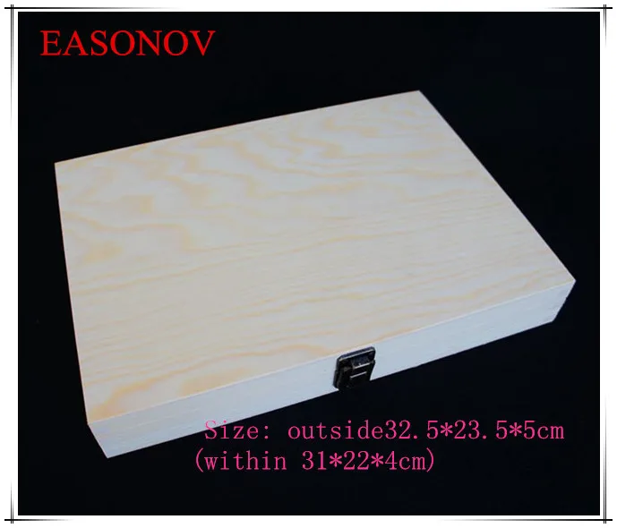Деревянная большая коробка EASONOV 32 5*23 5*5 см A4 бумажный ящик для хранения набор