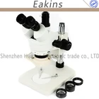 Тринокулярный стереомикроскоп, увеличение непрерывного увеличения, 3,5x  90X + 0,5x2X, Вспомогательный объектив + 56 светодиодных кольцесветильник