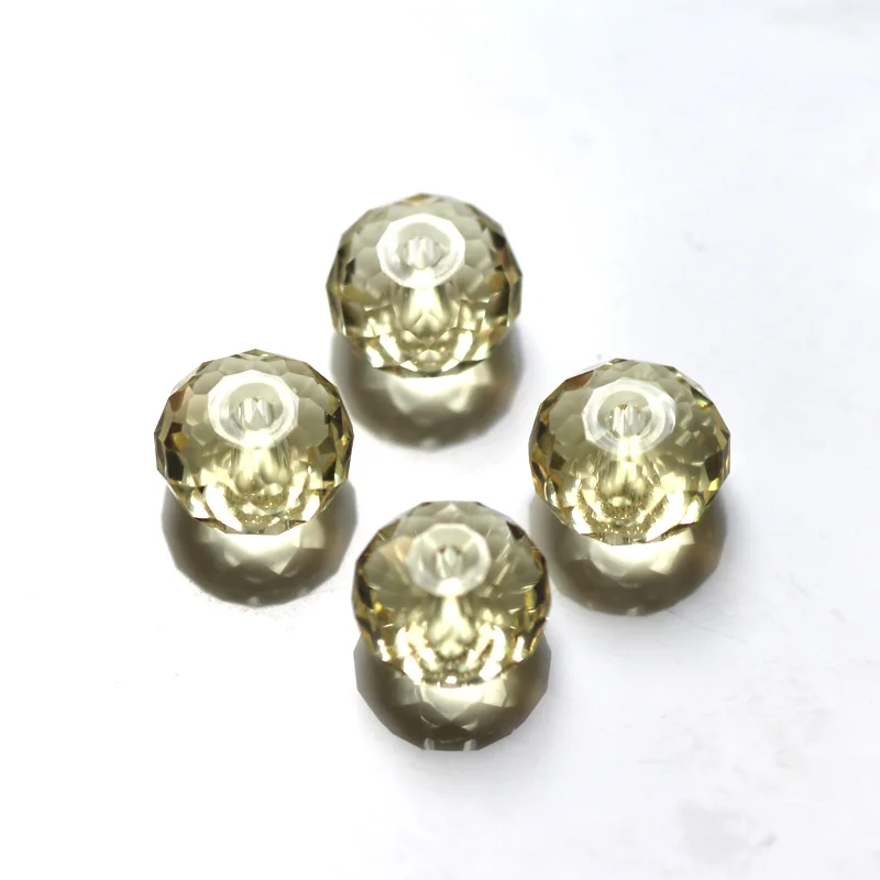

AAA Multi Colors 4x6mm 100pcs Rondelle Austria Faceted Crystal Glass Loose Spacer Round Beads for Jewelry Making