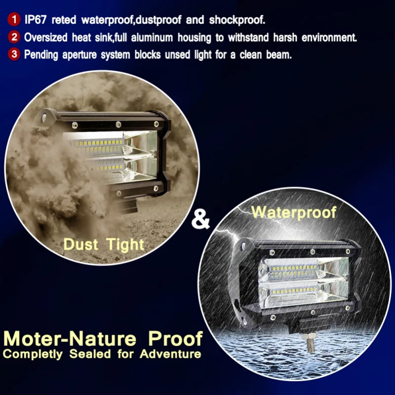 

5INCH 36W 72W Led Light Bar Modified off-road lightsTrucks Forklifts Off-road Engineering Vehicles Cars Steamship Motor