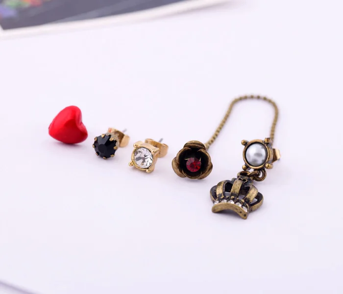 Модные аксессуары любовь маленькие винтажные женские серьги гвоздики оптовая