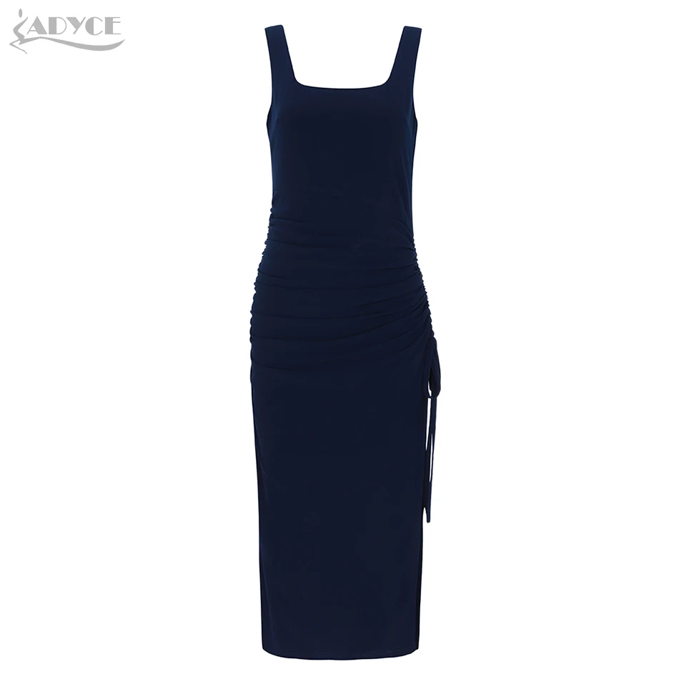 Adyce 2019 новое летнее платье бодикон с открытой спиной женское цвета хаки