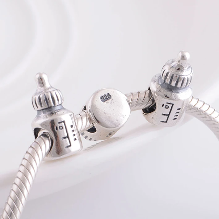 Подходит для браслета Pandora с подвесками в виде бутылки молоком изготовления