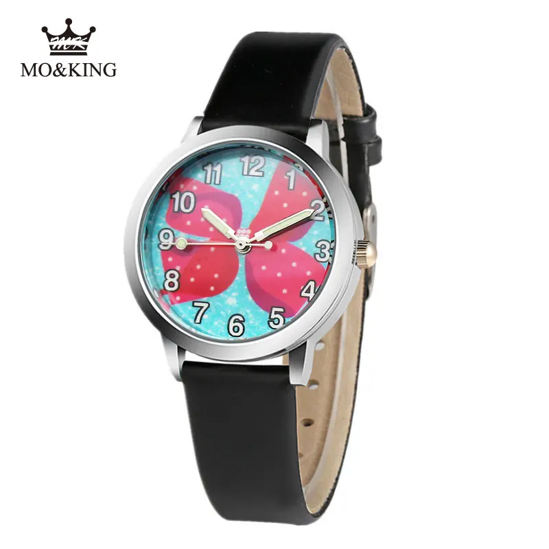 Relogio feminino 2018 Новый relojes детские часы с рисунком из мультфиломов лук узел модная