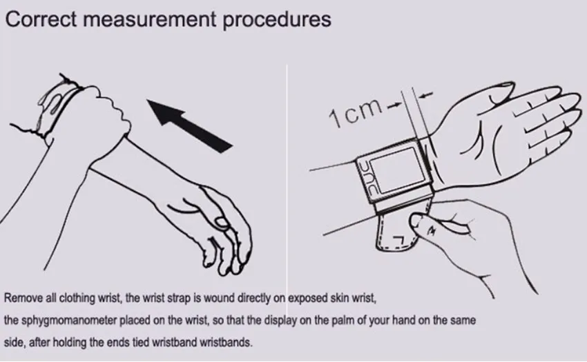 Automatissche Digitale Bloeddrukmeter Pols Manchet Arm Bloeddrukmeter Gauge Meten Armband Apparaat huishudelijke Monitor