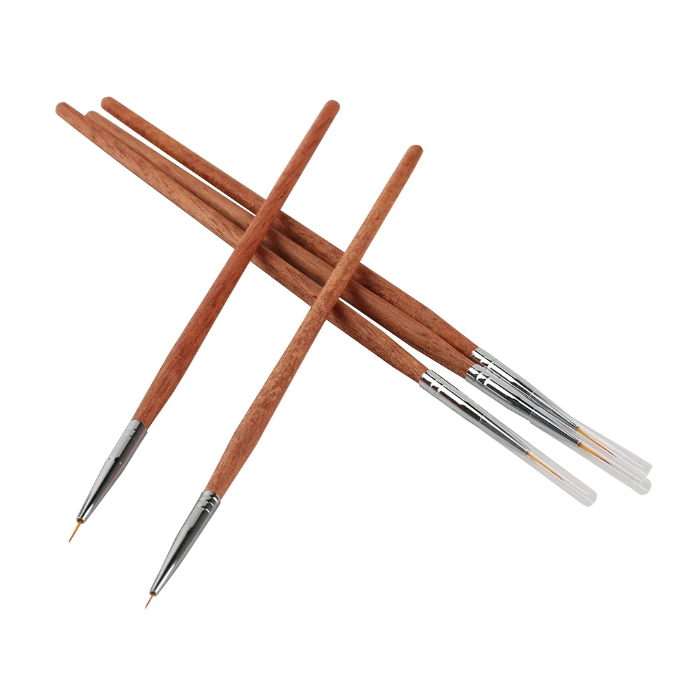 УФ гель Nail Brush Set Redwood ручка Акриловые Рисунок Кистью Liner Живопись гелевая польский