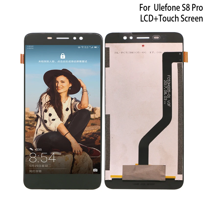 Оригинальный для Ulefone S8 Pro сборка ЖК диспоея с дискретизатором сенсорного экрана