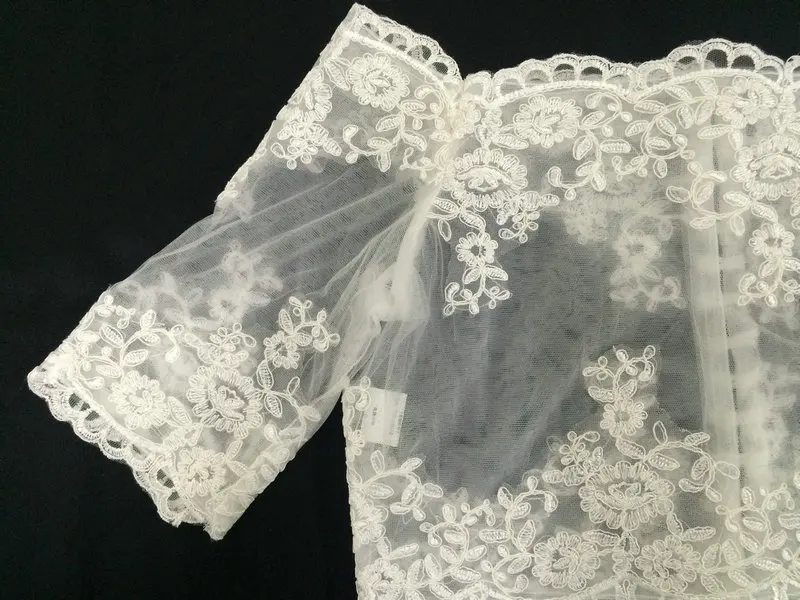 Mariage Аксессуары Свадебные Платья Половина Рукава Аппликация Кружева Свадебное