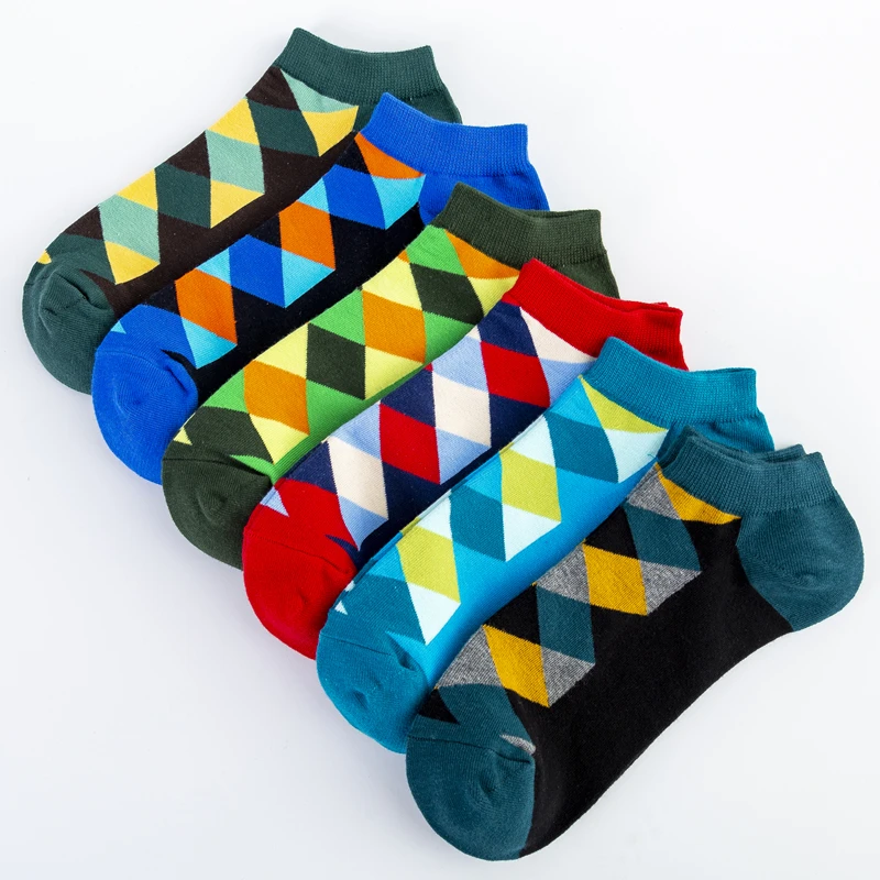 CURRADA/12 пар/лот мужские носки до щиколотки в стиле хип хоп новинка креативные