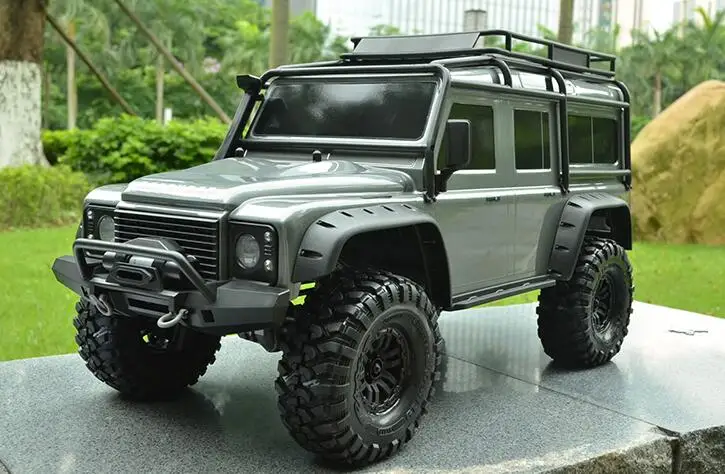 grey 1/10 масштаб внедорожника Cralwer грузовик Defender D110 Rover Land araxxas TRX4 RTR пульт дистанционного управления Автомобили - Цвет: grey