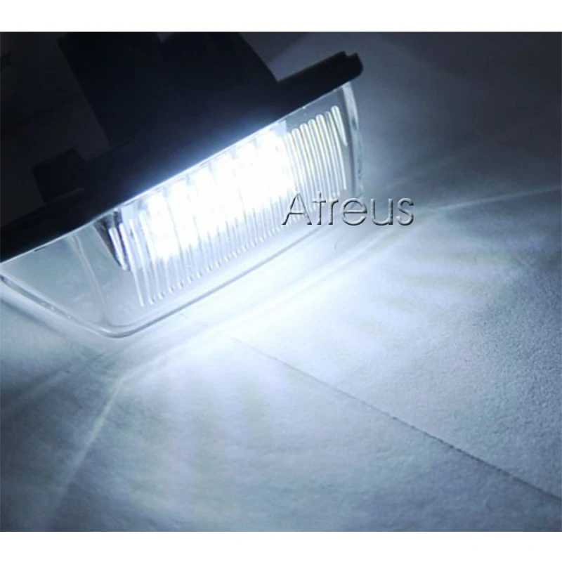 2X Автомобильный светодиодный Подсветка регистрационного номера 12V SMD3528 номерной