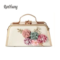 ranhuang new arrive 2021 women flower flap small handbags fashion shoulder bags ladies evening bags cute messenger bags purple