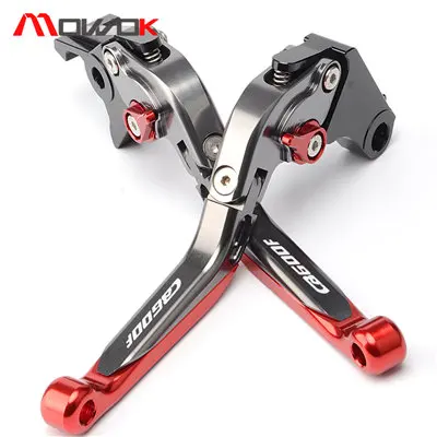 Titanium Red С логотипом сертификатом от сертификационной 600F мотоцикл Алюминий сцепные рычаги для Honda CB600F CB 600 F Hornet 2007 2008 2009 2010 2011 2012 2013 - Цвет: Titanium Red