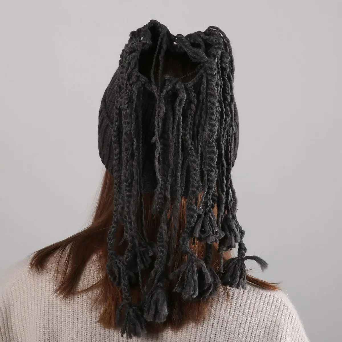 Модные Женские однотонные зимние шапки вязаные шерстяные прямые Полосатые