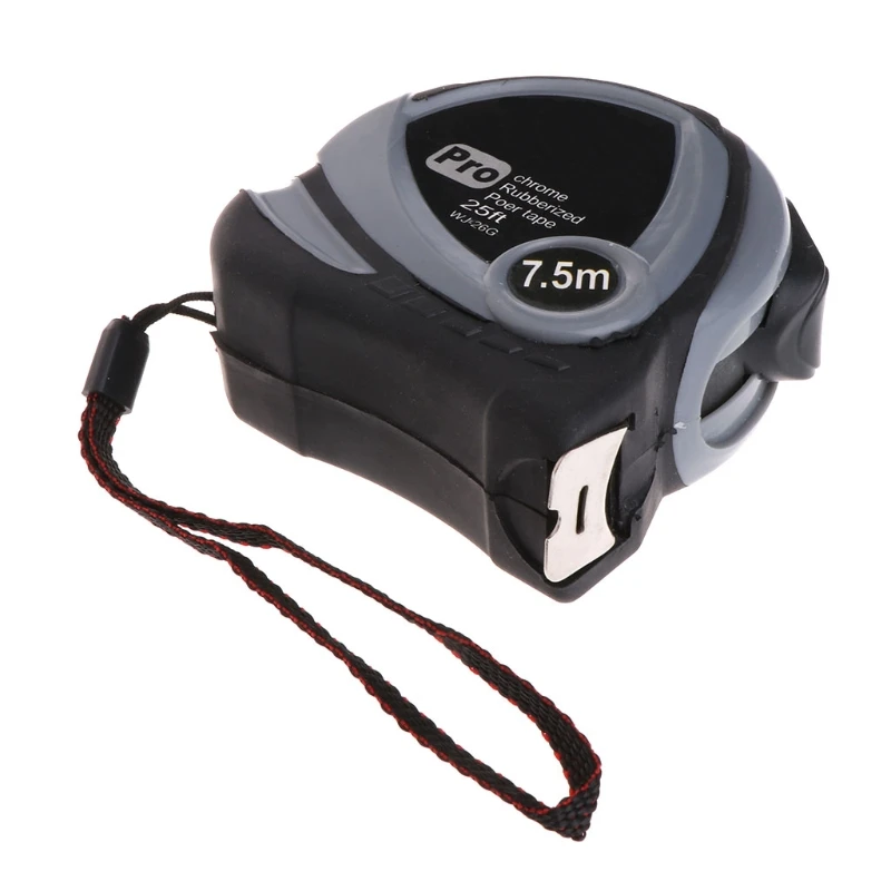 

5m 7.5m Retractable Measuring Tape Measure Ruler Rubberized Metric Tape Rule