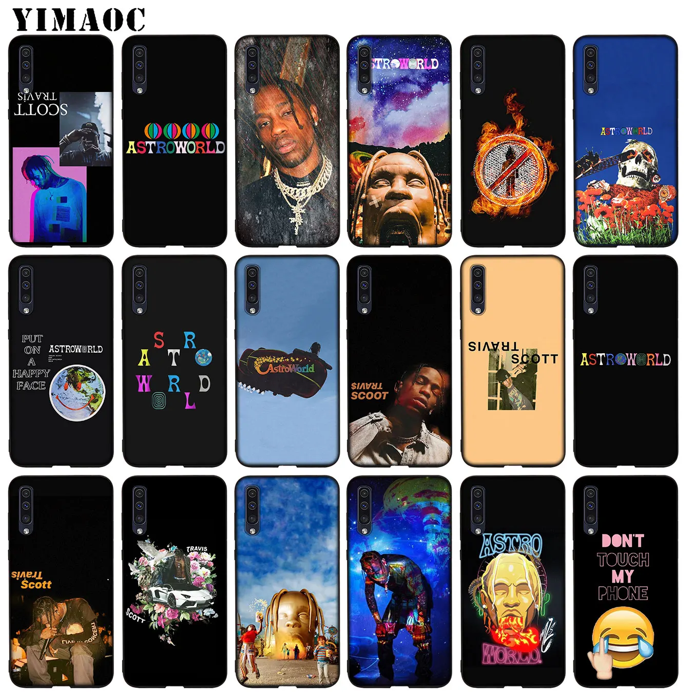 Мягкий силиконовый чехол YIMAOC travis scott astroworld из ТПУ для Samsung Galaxy A70 A60 A50 A40 A30 A20 A10 A50S A40S