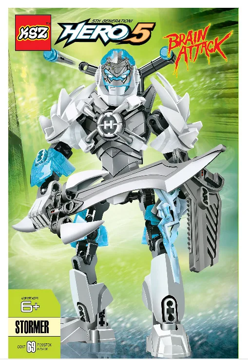 Avengers Bionicle Hero Factory 5 Star Rocka Bulk Breez Robot Building Block Brick Toys for children Compatible with | Игрушки и хобби