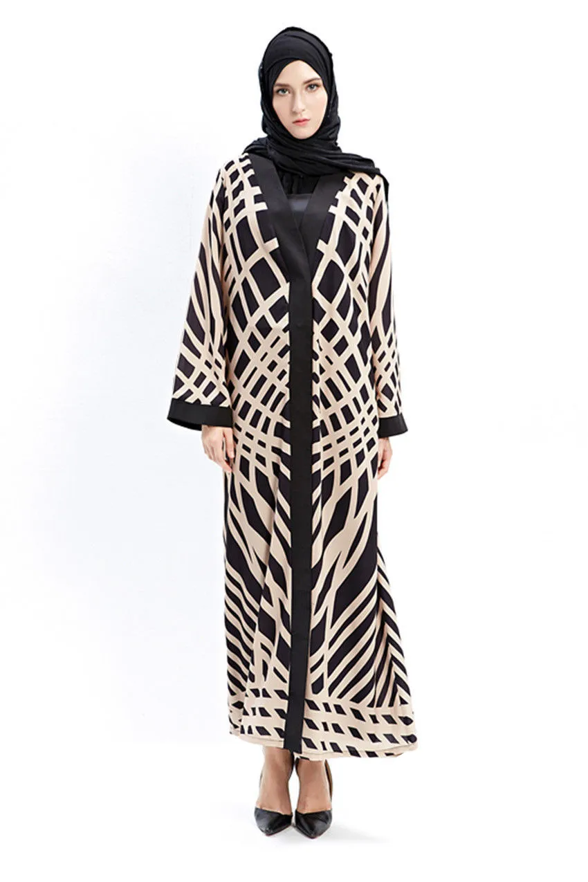 Новинка 2016 мусульманский кардиган женское длинное платье-кафтан малайская