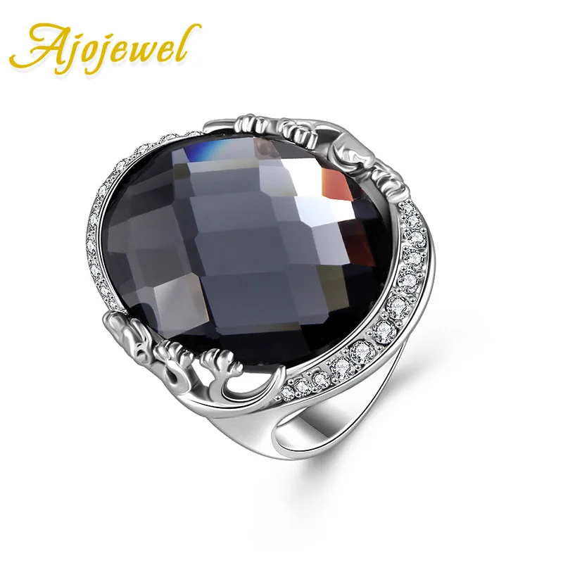 Женское и мужское кольцо с большим кристаллом|crystal rings for women|austrian crystal ringscrystal ring |