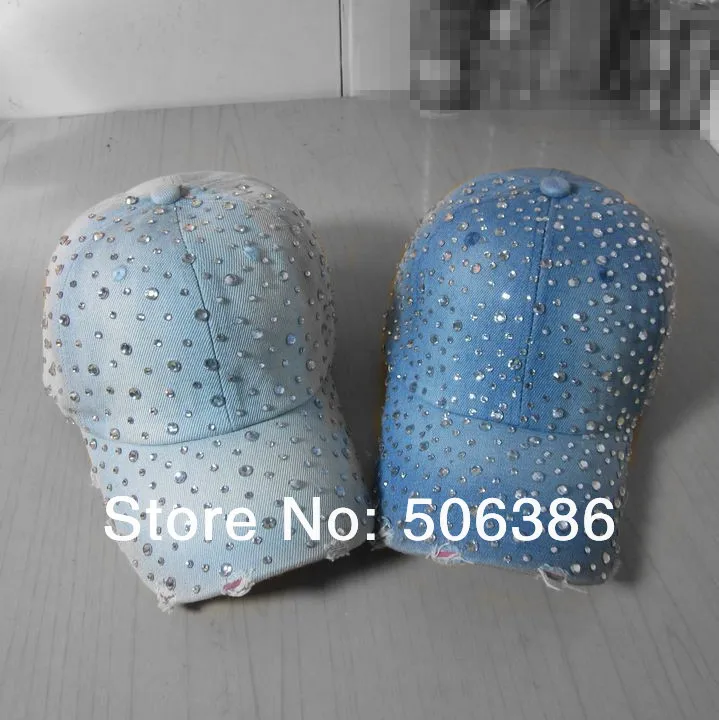 Оптовая продажа модные хлопковые джинсовые женские бейсболки женские/женские
