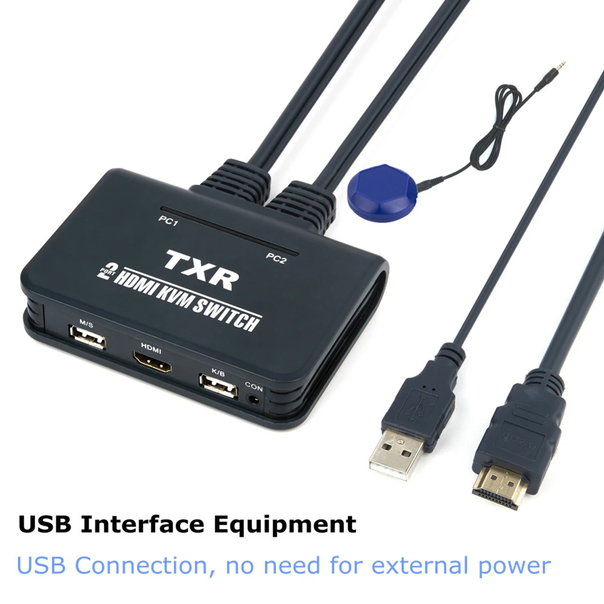 2 порта HDMI KVM коммутатор с кабелями EL-21UHC-SCLL kvm переключатель hdmi