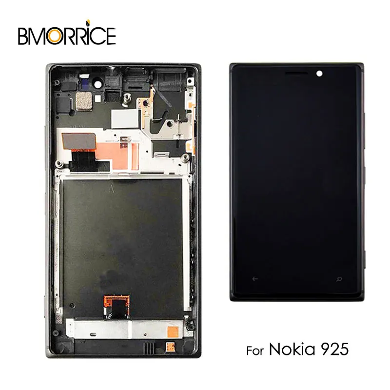 Оригинальный ЖК дисплей для Nokia Lumia 925 сенсорный экран дигитайзер с рамкой в сборе