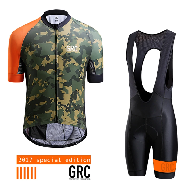Grc Vélo мужчины 2017 Pro команда летом MTB Спортивная быстросохнущая Велоспорт дышащий