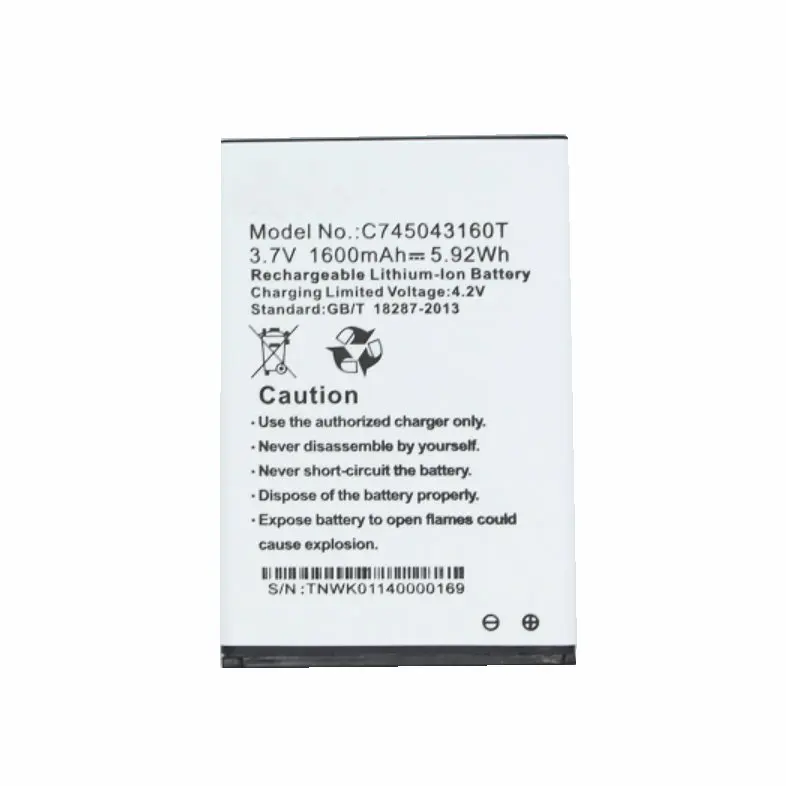 Ciszean 3x3 7 V 1600mAh Сменный C745043160T Аккумулятор для BLU Studio A270 A270A Advance 4 0 батареи |