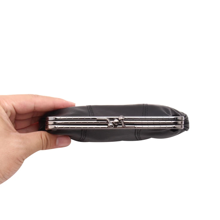 Мини-кошелек для мелочи из натуральной кожи мужчин и женщин маленький тонкий