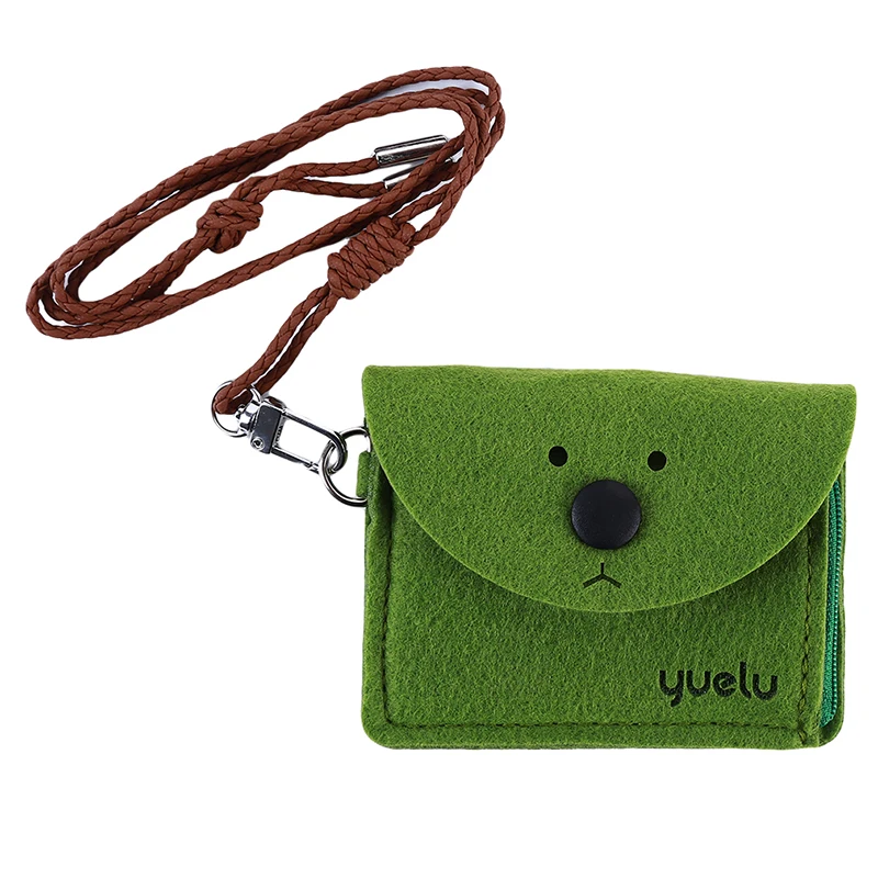 Корейская версия медведя креативный ремешок кошелек для монет Модная ID карта