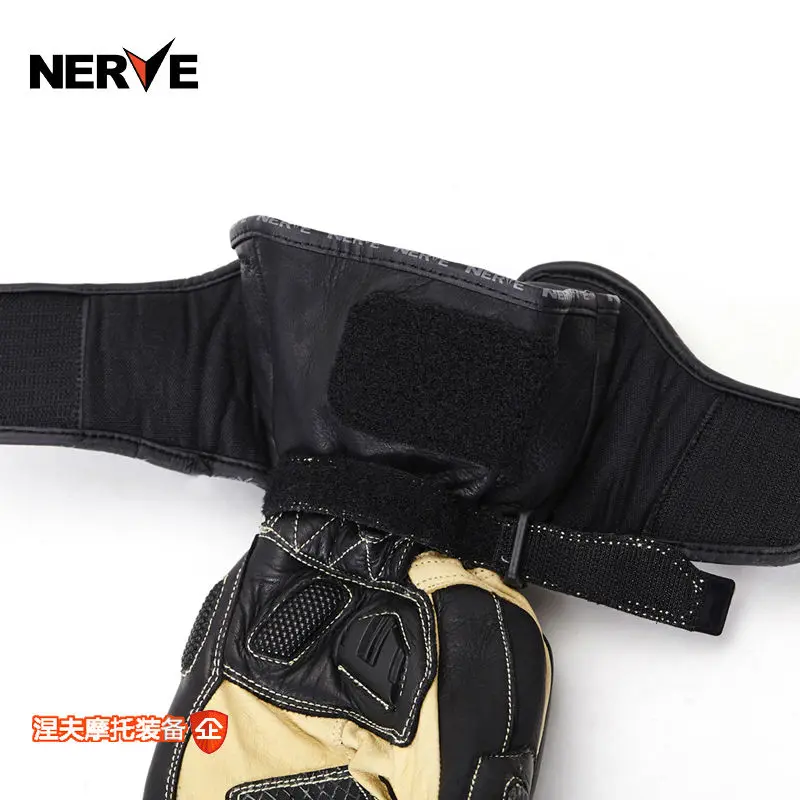 How yes NERVE новинка длинные мотоциклетные перчатки кожа углеродное волокно рыцарь