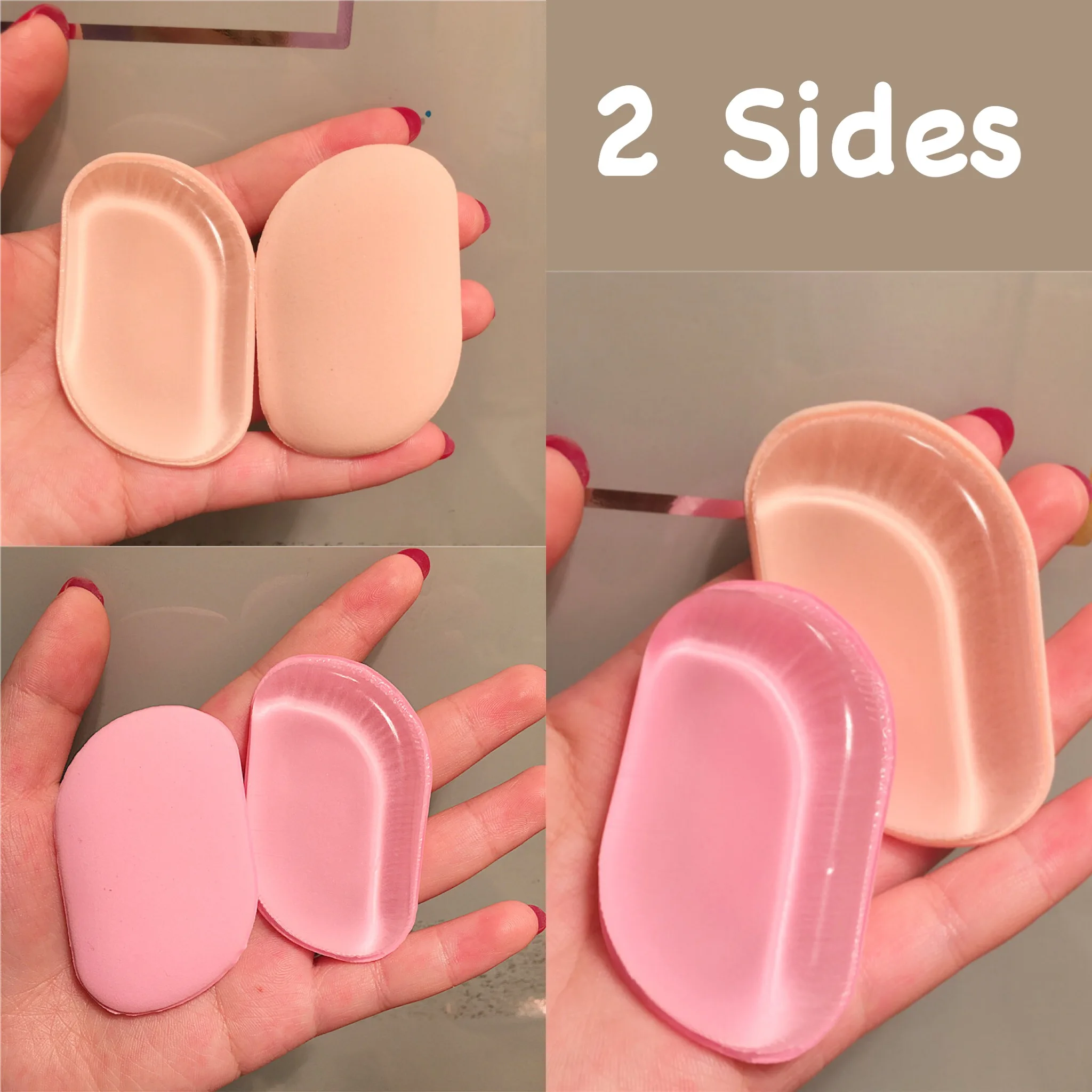 Жидкая пудра крем Основа Silisponge 2 в 1 Макияж слоеный силикон и губка 2 Стороны косметический слоеный желе красота инструмент