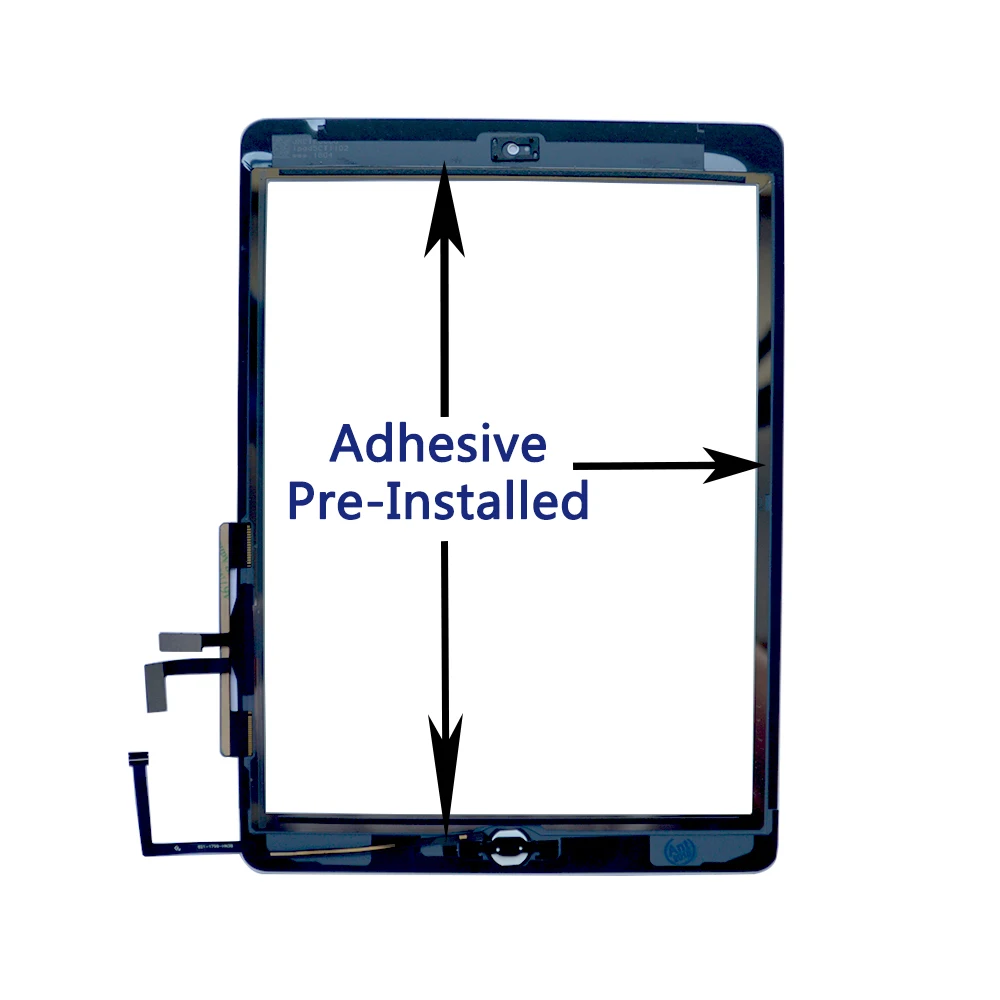 9," A1822 A1823 сенсорный экран Замена для iPad 5 5-го поколения дигитайзер внешняя ЖК-панель Переднее стекло с наклейкой